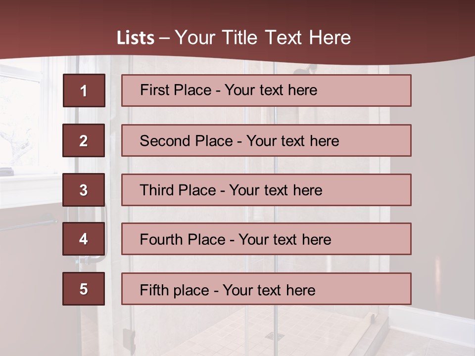 Service Mansion Bath PowerPoint Template