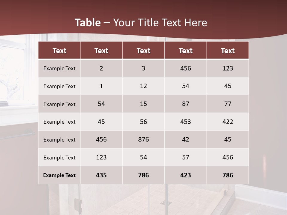 Service Mansion Bath PowerPoint Template