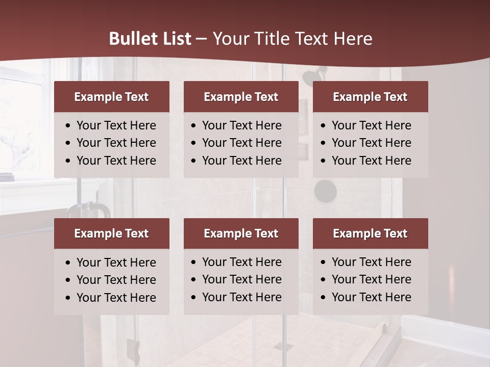 Service Mansion Bath PowerPoint Template