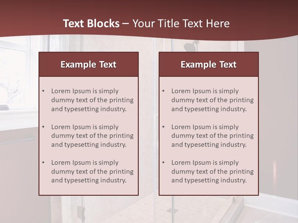 Service Mansion Bath PowerPoint Template