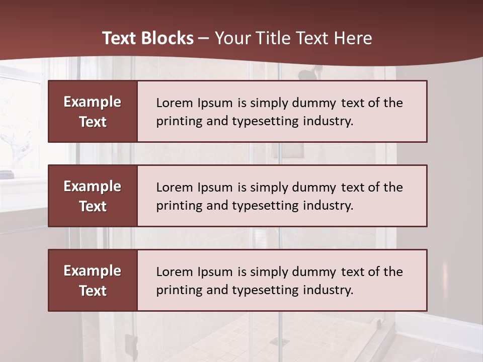 Service Mansion Bath PowerPoint Template