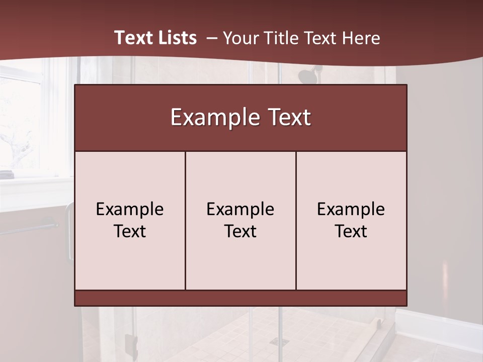 Service Mansion Bath PowerPoint Template