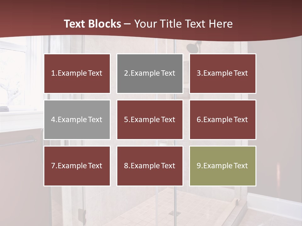 Service Mansion Bath PowerPoint Template