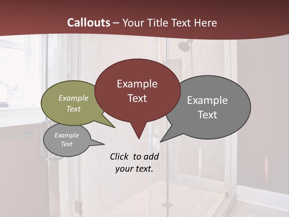 Service Mansion Bath PowerPoint Template