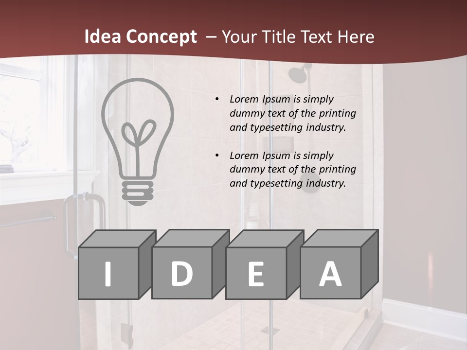 Service Mansion Bath PowerPoint Template