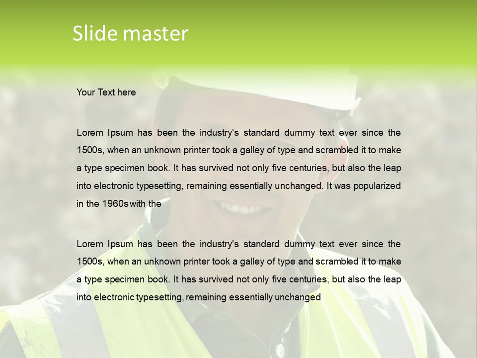 Site House Health And Safety PowerPoint Template