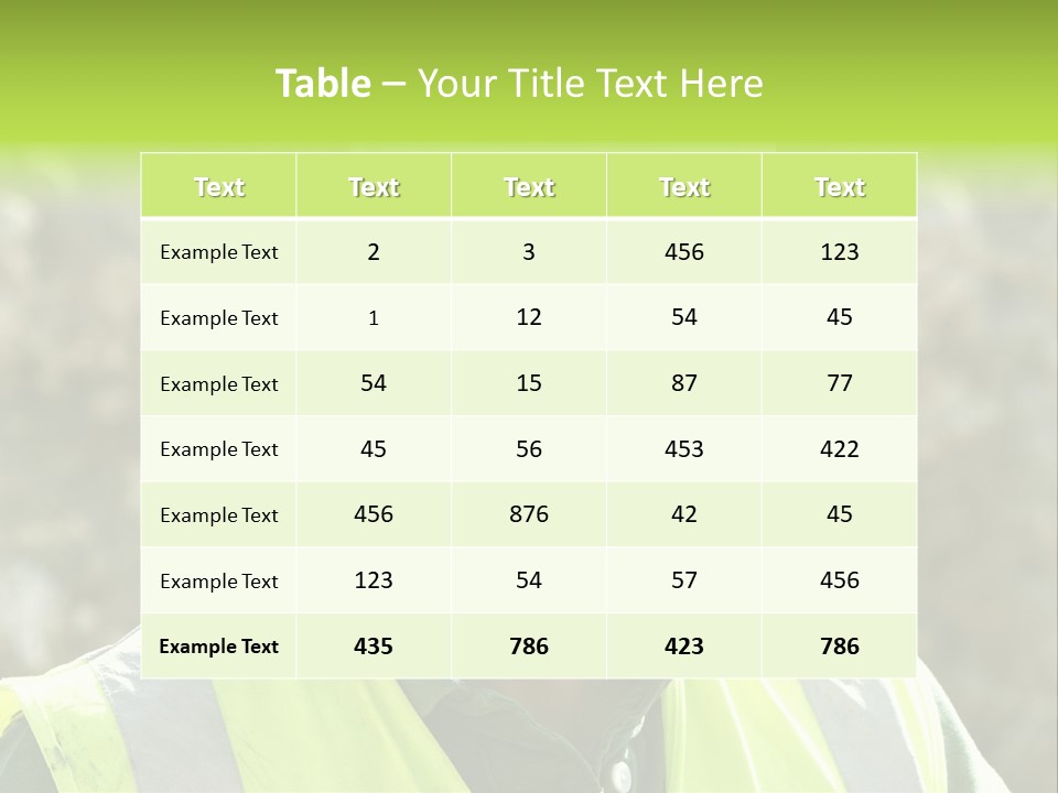 Site House Health And Safety PowerPoint Template