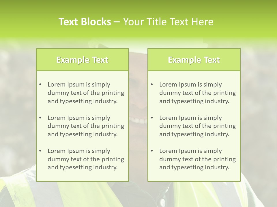 Site House Health And Safety PowerPoint Template