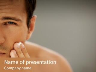 Face Image Part PowerPoint Template