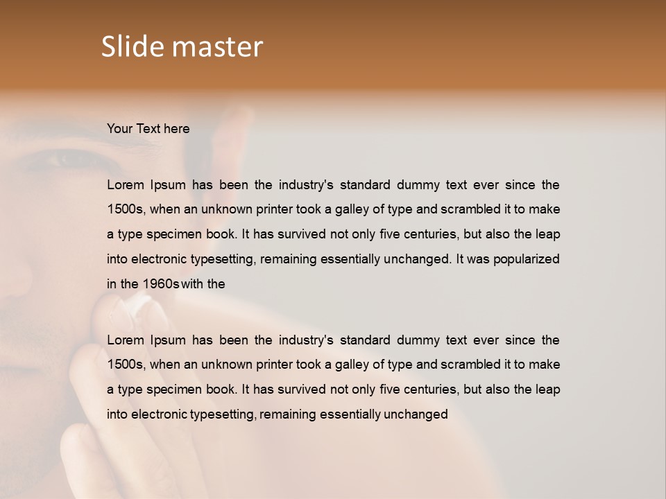 Face Image Part PowerPoint Template