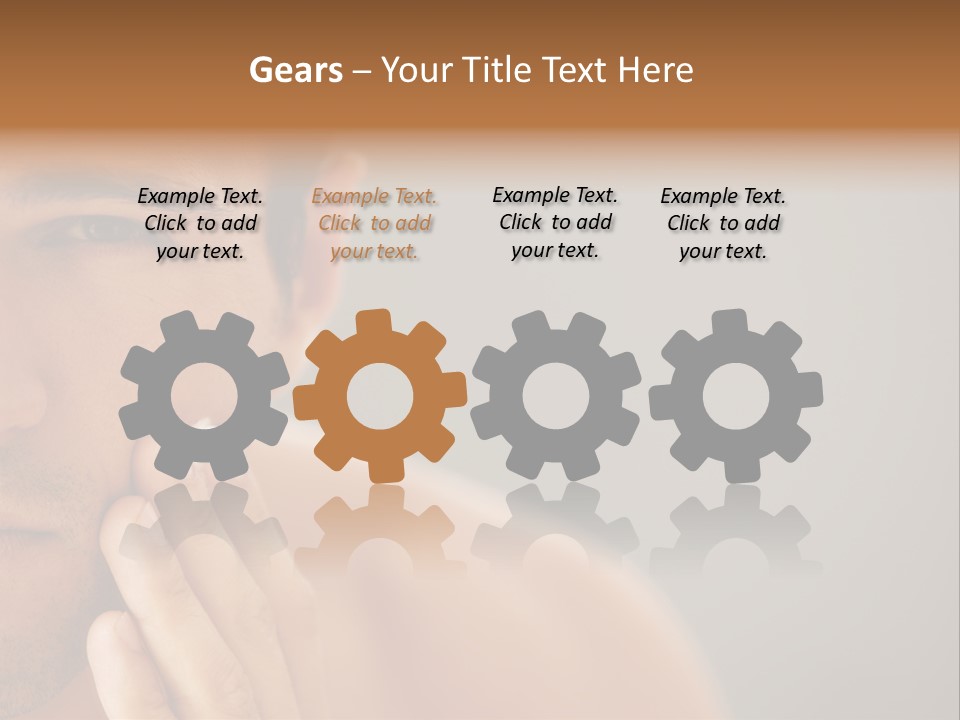 Face Image Part PowerPoint Template