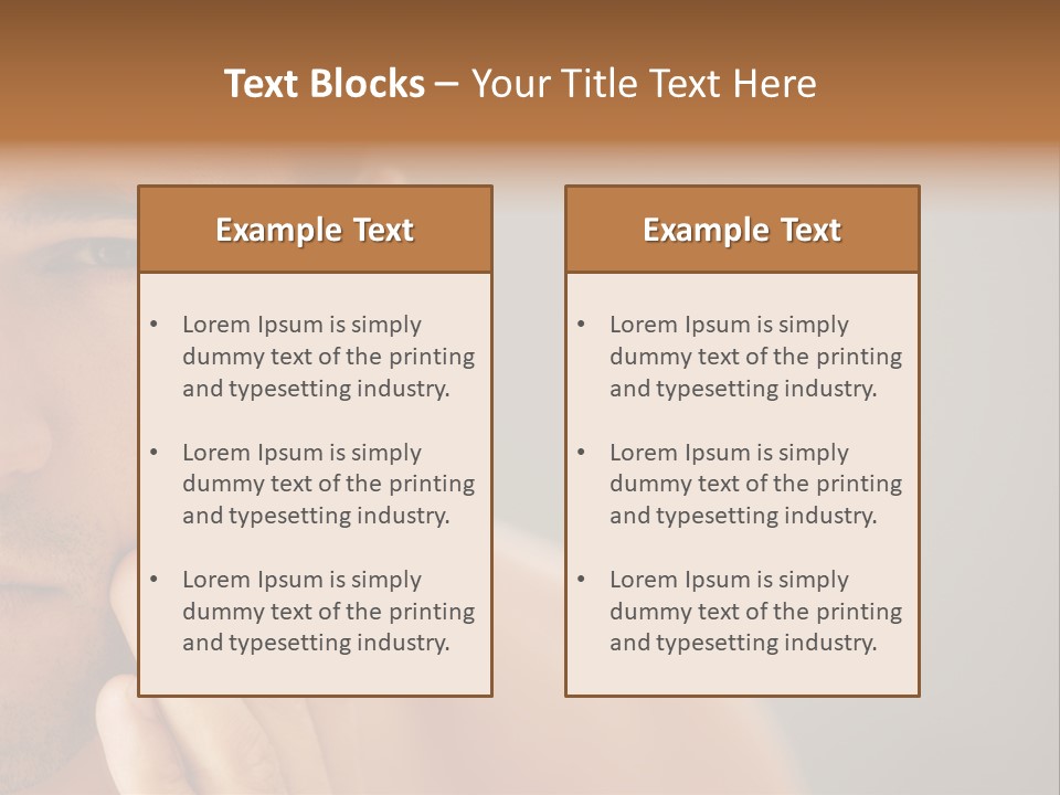 Face Image Part PowerPoint Template