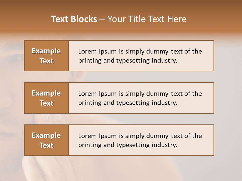 Face Image Part PowerPoint Template