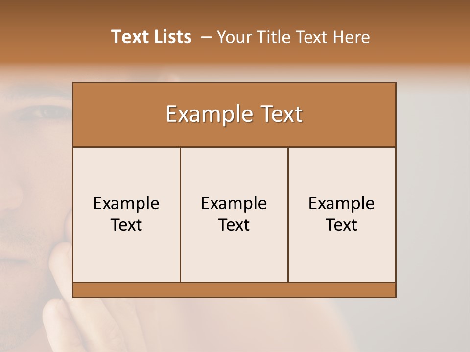 Face Image Part PowerPoint Template
