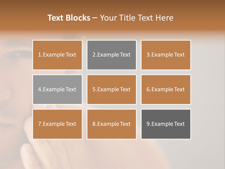 Face Image Part PowerPoint Template