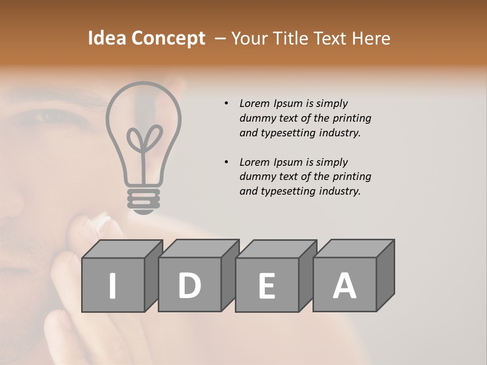 Face Image Part PowerPoint Template