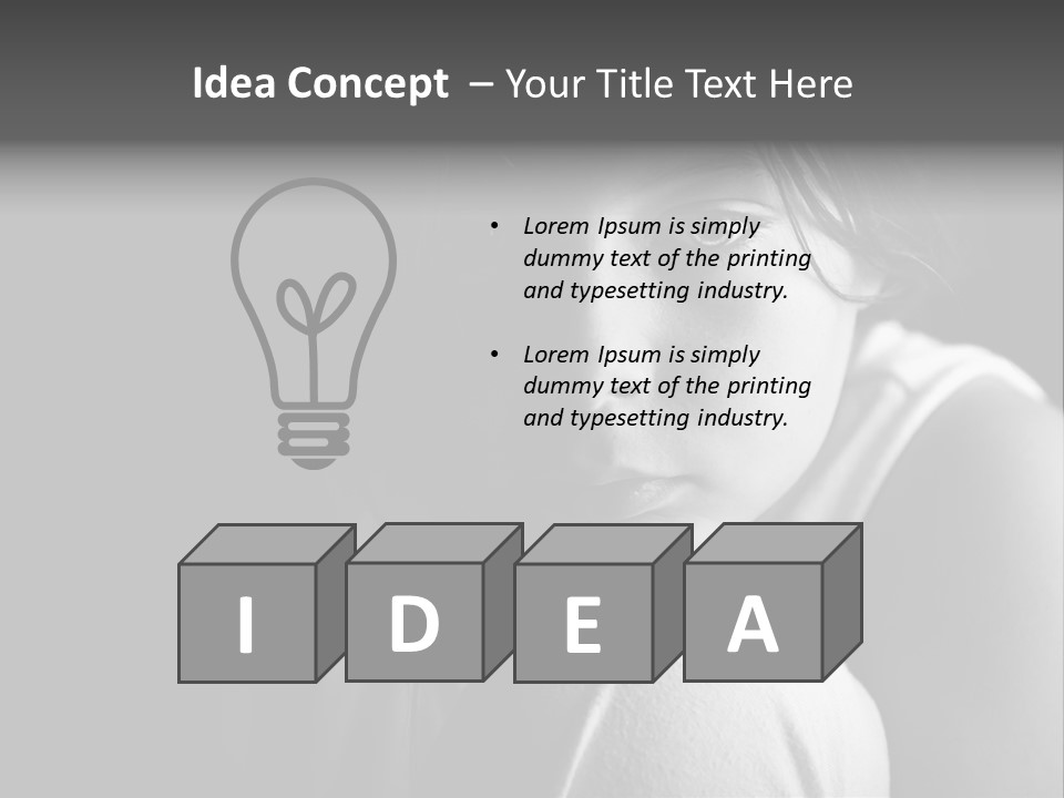 Chin Issues Sad PowerPoint Template