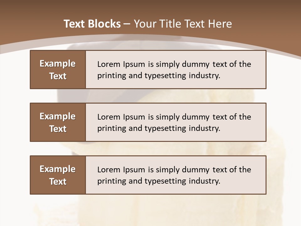 Sweet Melting Isolated PowerPoint Template