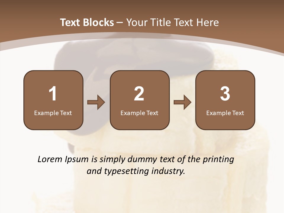Sweet Melting Isolated PowerPoint Template