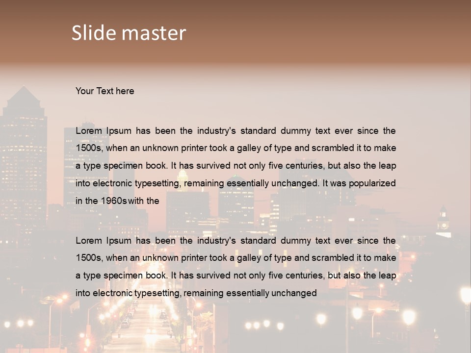 Business Shot Beautiful PowerPoint Template