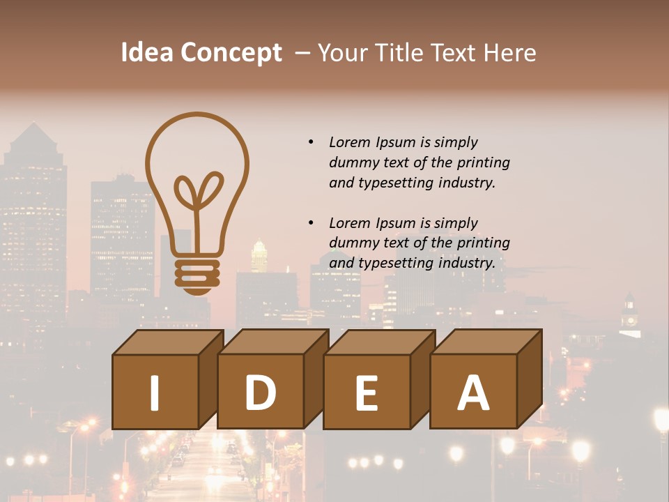 Business Shot Beautiful PowerPoint Template