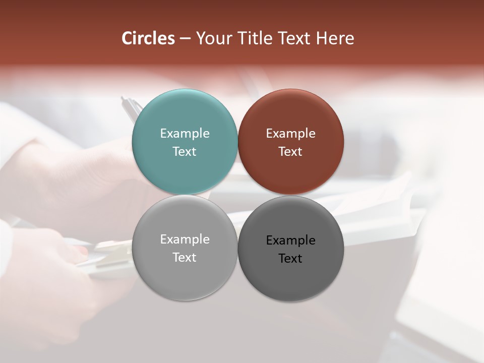 Note Holding Summary PowerPoint Template