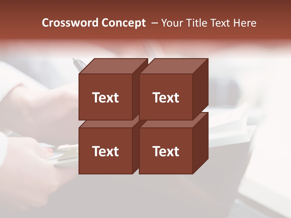 Note Holding Summary PowerPoint Template