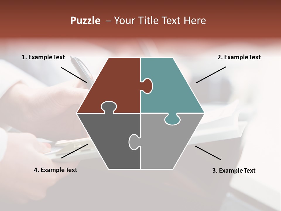 Note Holding Summary PowerPoint Template