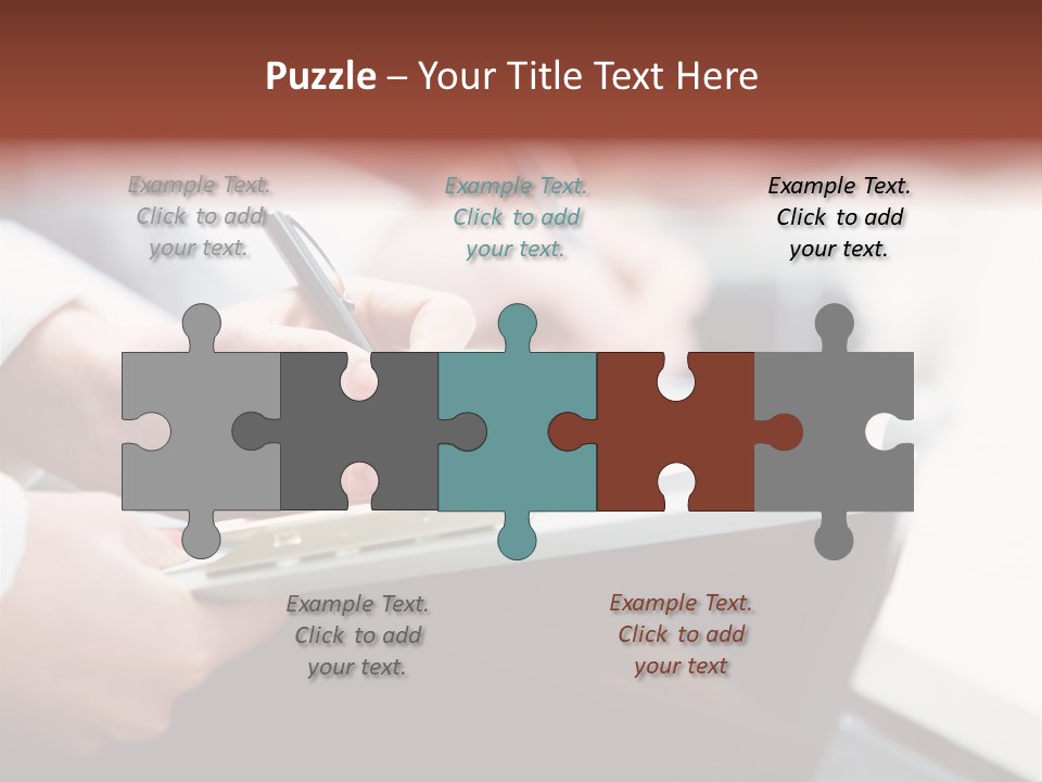 Note Holding Summary PowerPoint Template