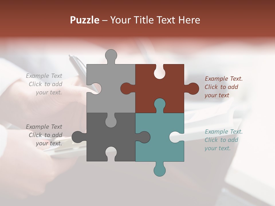 Note Holding Summary PowerPoint Template