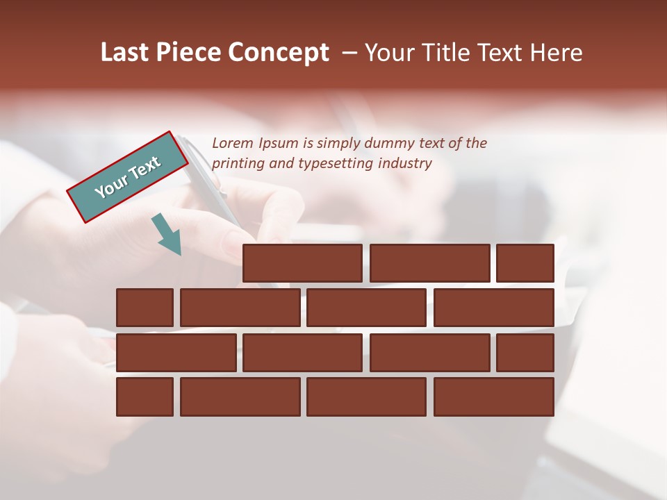 Note Holding Summary PowerPoint Template