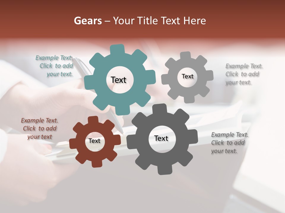Note Holding Summary PowerPoint Template