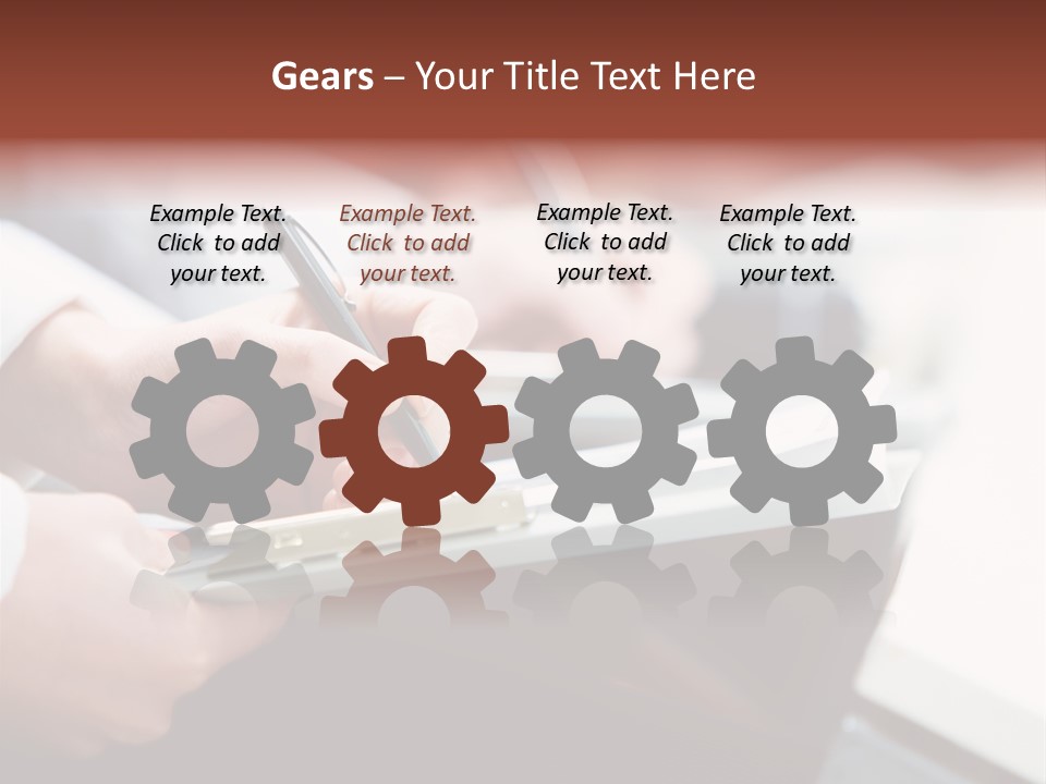 Note Holding Summary PowerPoint Template