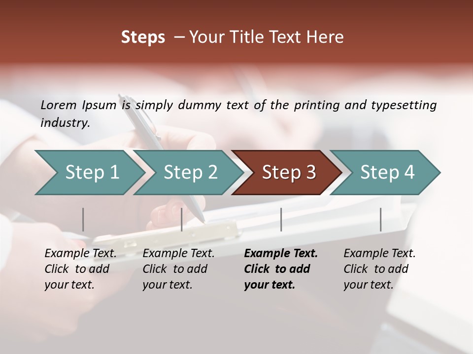 Note Holding Summary PowerPoint Template