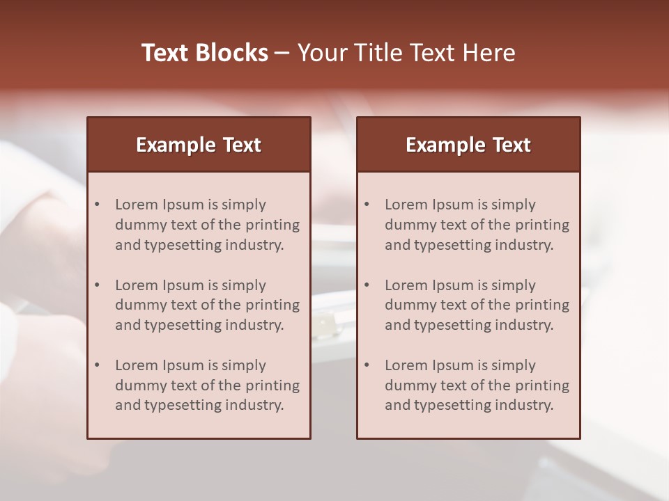 Note Holding Summary PowerPoint Template