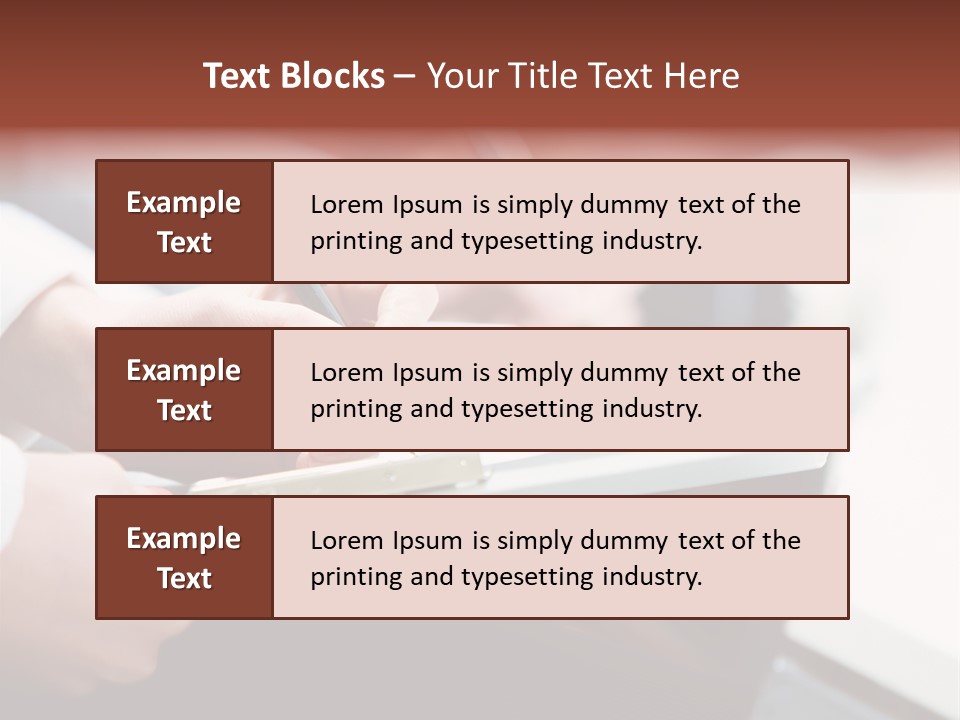Note Holding Summary PowerPoint Template