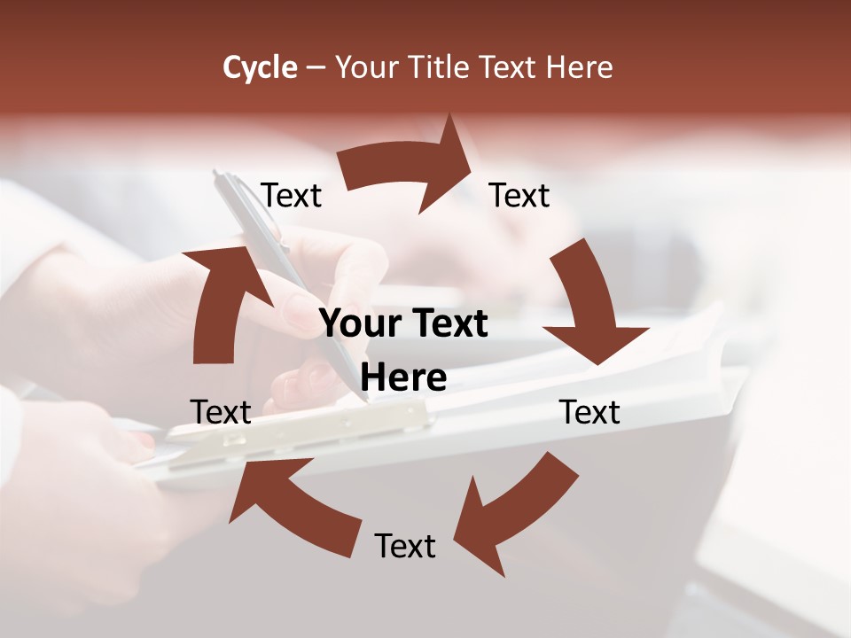 Note Holding Summary PowerPoint Template