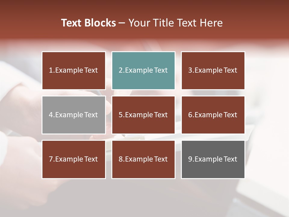 Note Holding Summary PowerPoint Template