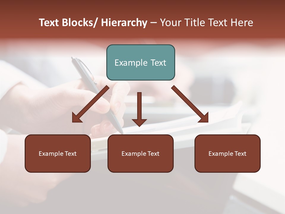 Note Holding Summary PowerPoint Template