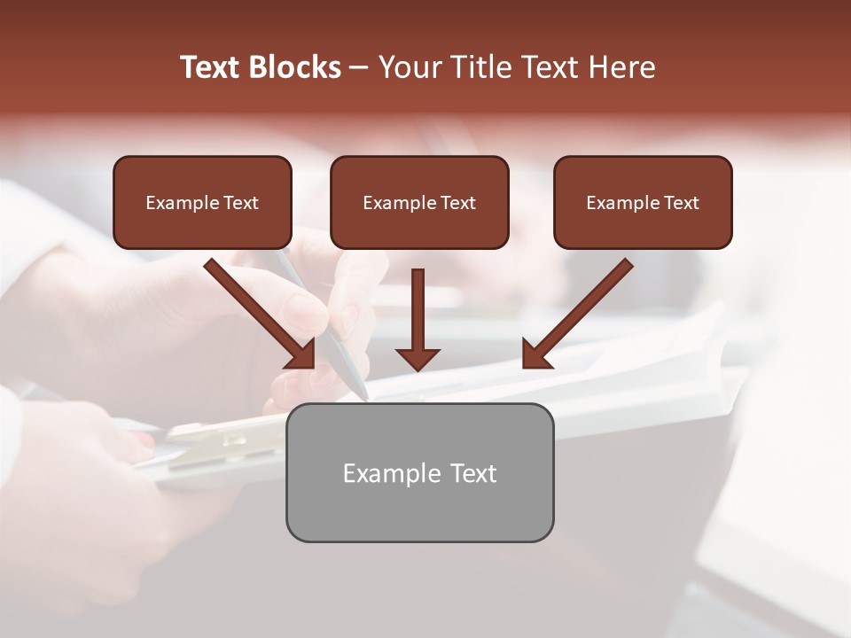 Note Holding Summary PowerPoint Template