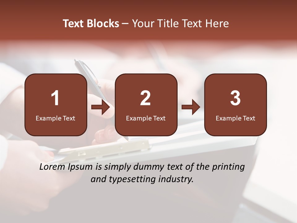 Note Holding Summary PowerPoint Template