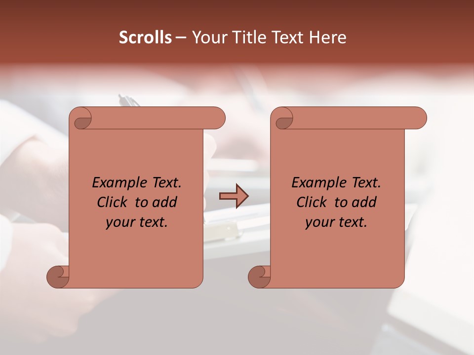 Note Holding Summary PowerPoint Template