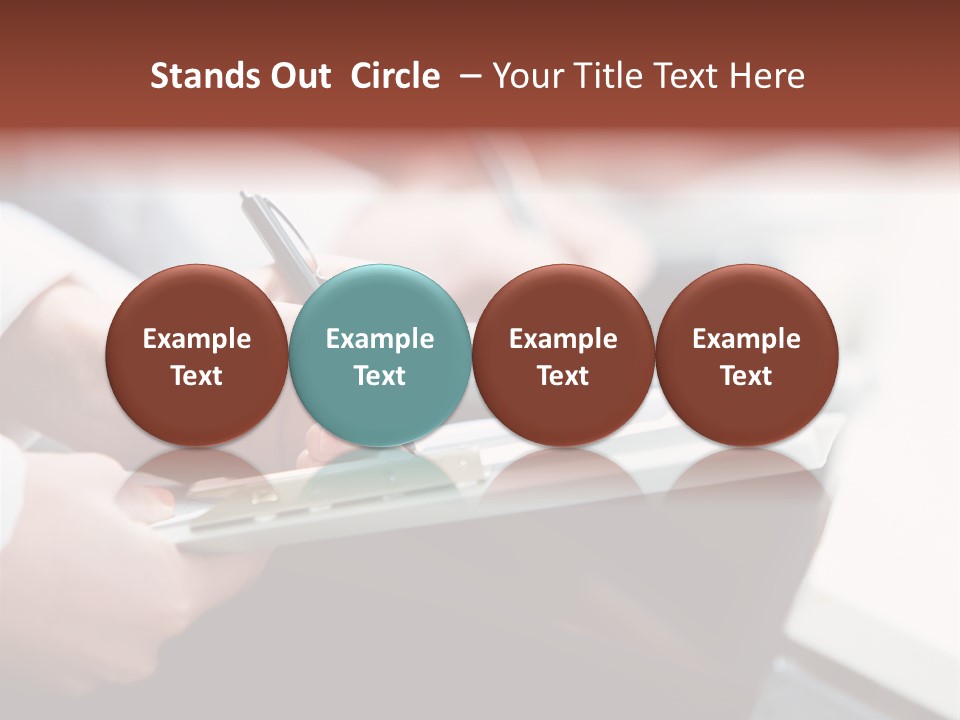 Note Holding Summary PowerPoint Template