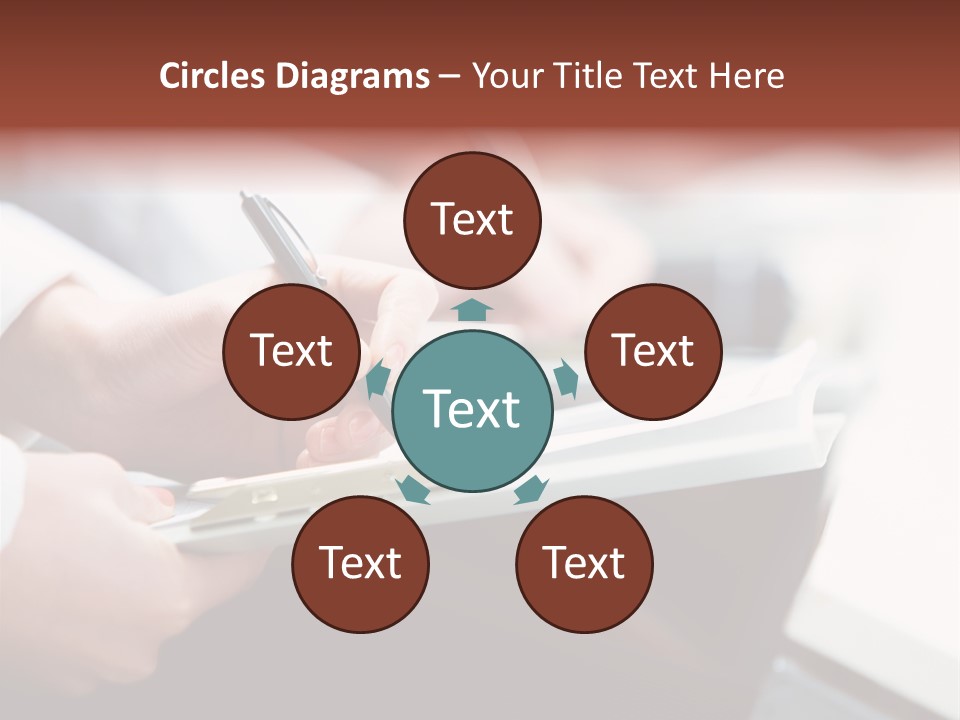 Note Holding Summary PowerPoint Template