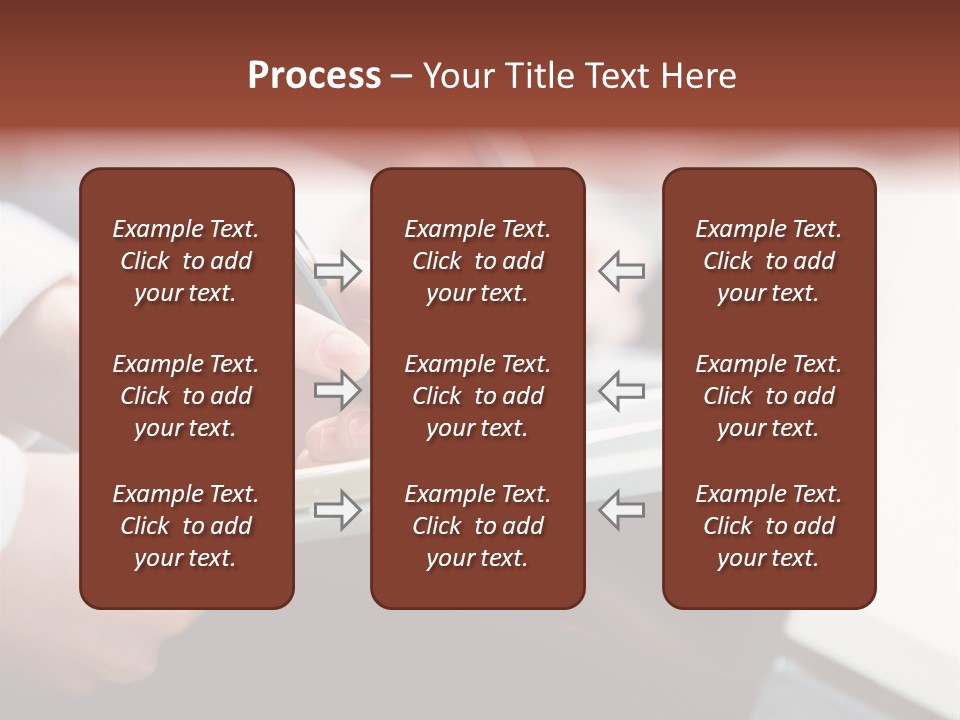 Note Holding Summary PowerPoint Template