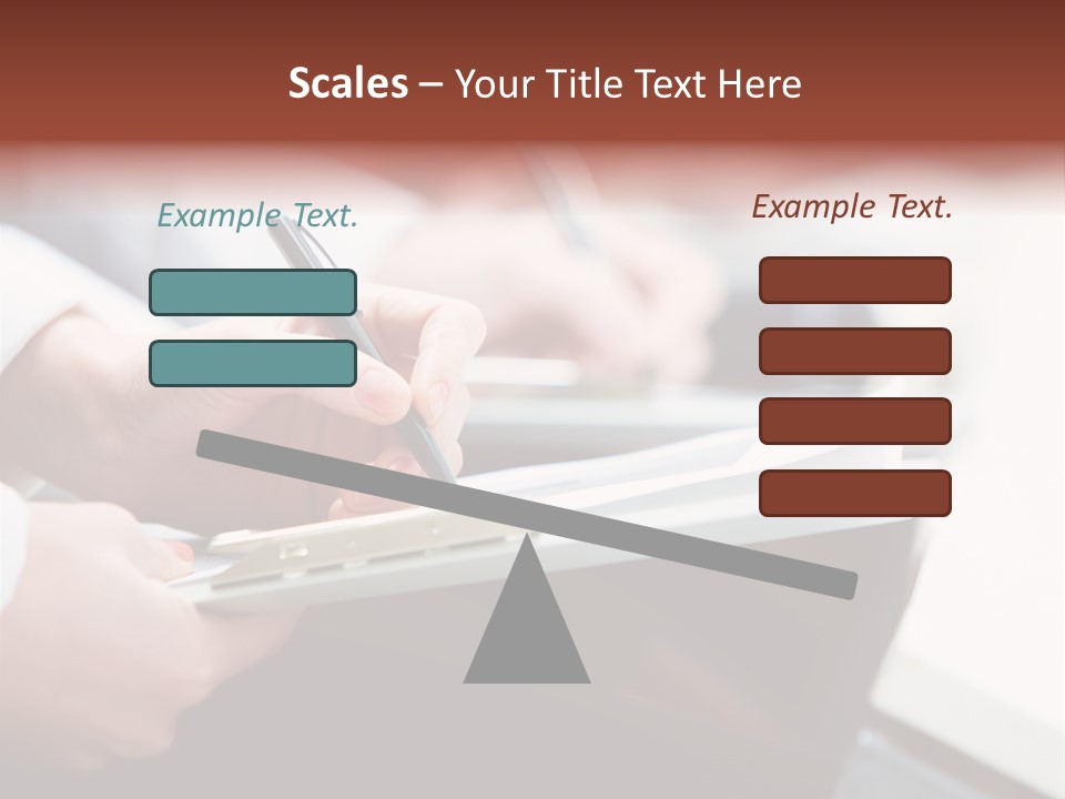 Note Holding Summary PowerPoint Template