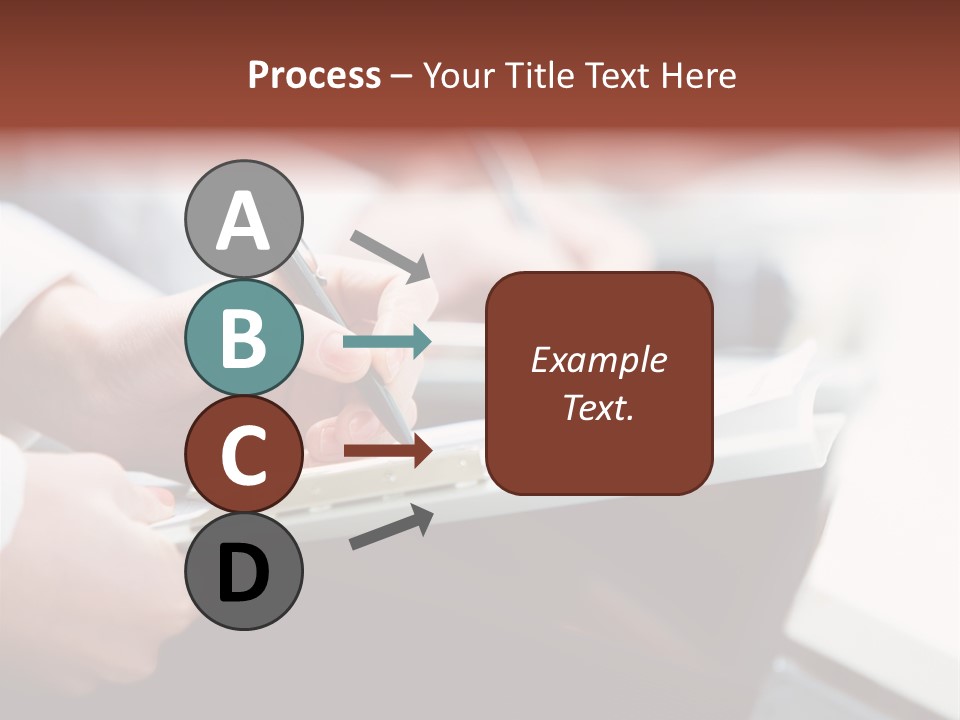 Note Holding Summary PowerPoint Template