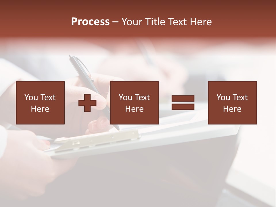 Note Holding Summary PowerPoint Template