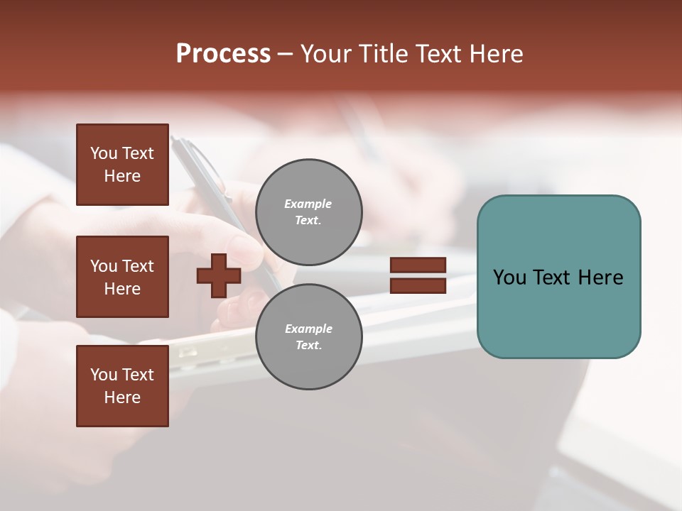 Note Holding Summary PowerPoint Template