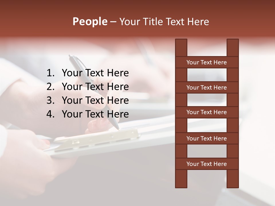 Note Holding Summary PowerPoint Template
